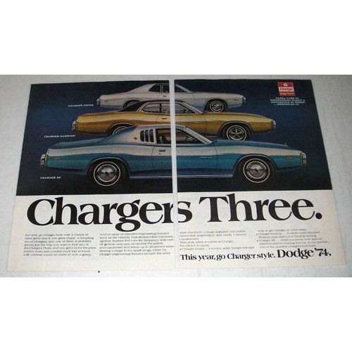 1974 Dodge Charger Coupe, Hardtop, SE Car Ad