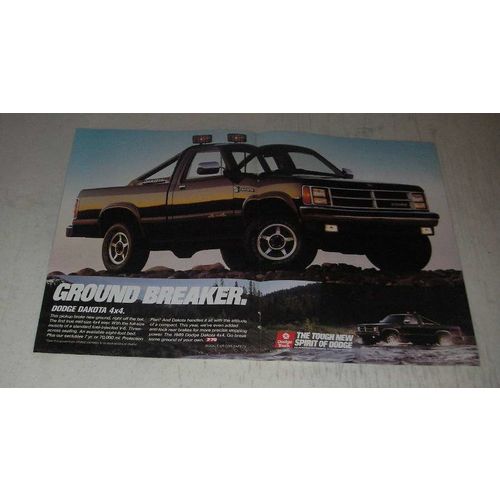 1989 Dodge Dakota 4x4 Pickup Truck Ad