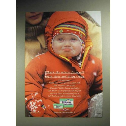 2000 Pampers Diapers & Wipes Ad - Winter Forecast