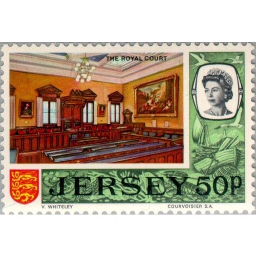 Jersey QEII 1970 50p Royal Court Mounted Mint MM SG 56 Sc 48 postage stamp
