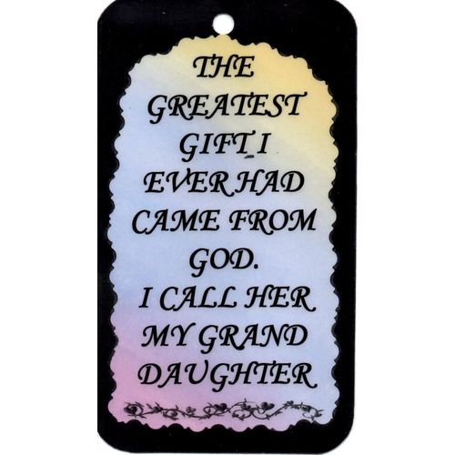 2083 Inspirational Sign Gift From God I Call Her My Grand Daughter Magnet Family