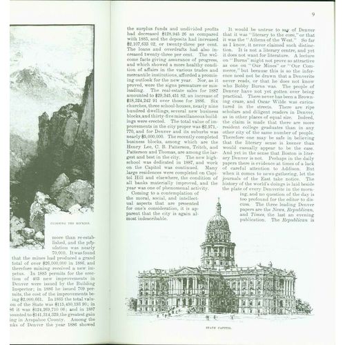 The City of Denver 1888. by Edwards Roberts-1 to 8 lots of 10 copies