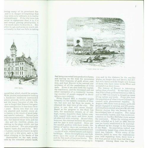 The City of Denver 1888. by Edwards Roberts-1 to 8 lots of 10 copies