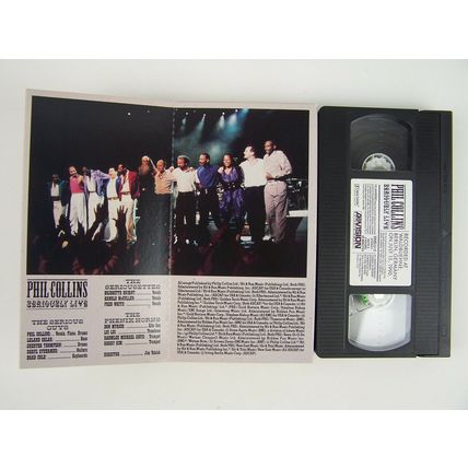 Phil Collins Seriously Live in Berlin VHS Video Tape