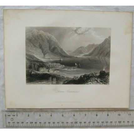 c1842 engraving Leename, Connemara, Ireland