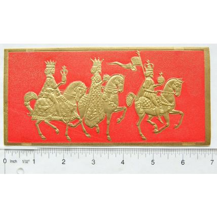 Vintage: Christmas card - The 3 Kings, Hallmark Slim Jims
