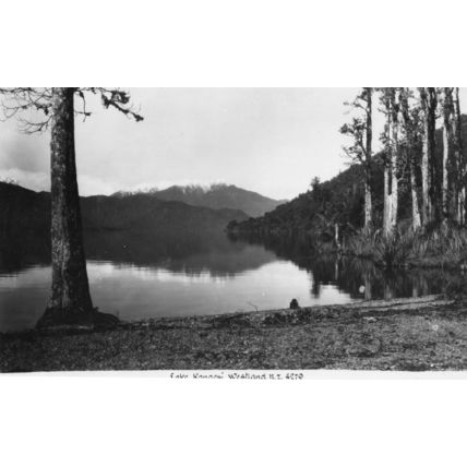 Lake Kanacri Westland New Zealand Vintage Plain Back Postcard Photo