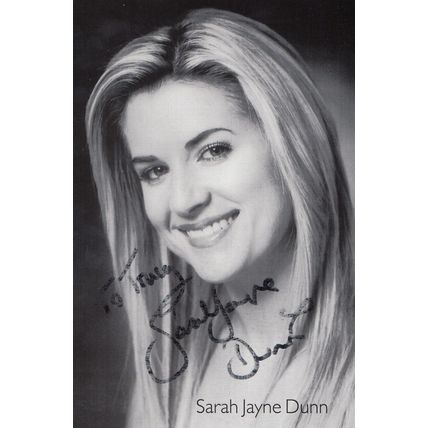 Sarah Jayne Dunn Hollyoaks Hand Signed Photo