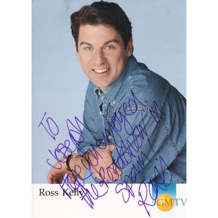 Ross Kelly GMTV Hand Signed Cast Photo Card