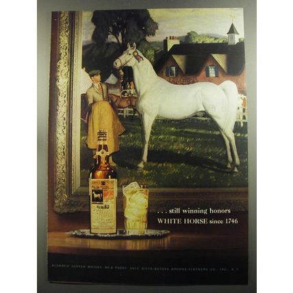 1952 White Horse Scotch Ad - Still winning honors