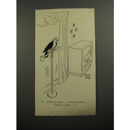 1954 Cartoon by Robert Day - Point of order.. point of order..