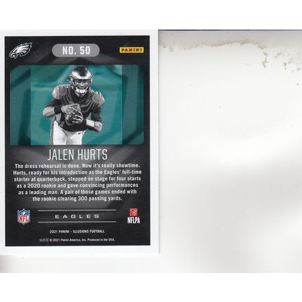 JALEN HURTS 2021 AUTOGRAPHED PHILADELPHIA EAGLES ALL-PRO SUPR BOWL QUARTERBACK