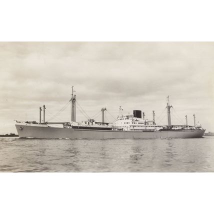 MS Wonosobo Rotterdamsche Lloyd Dutch Ship Rare RPC Postcard