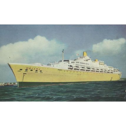 SS Oriana P&O Orient Lines Ship Postcard