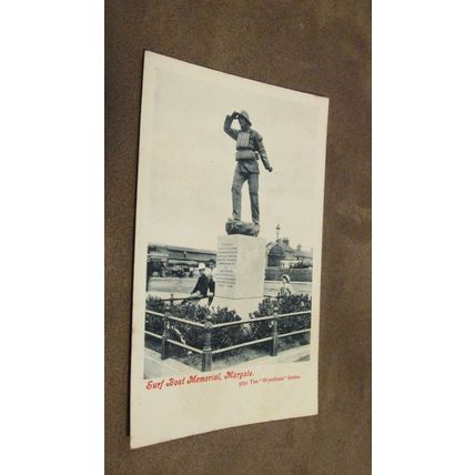 Early Wyndham Series Postcard - Surf Boat Memorial, Margate - Kent