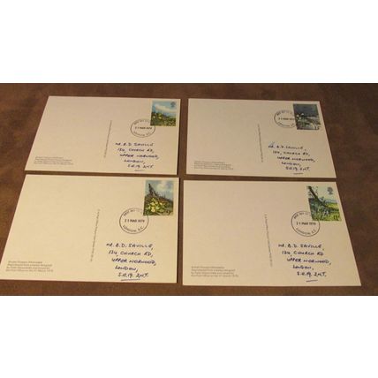 1979 GB PHQ First Day Cover Postcards -British Seasonal Wild Flowers