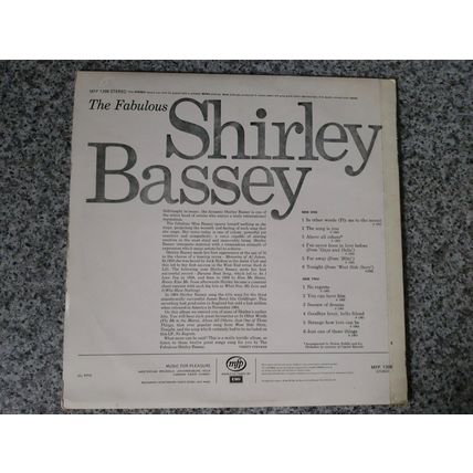 Shirley Bassey – The Fabulous Shirley Bassey (MFP1398) 1970 (LP)