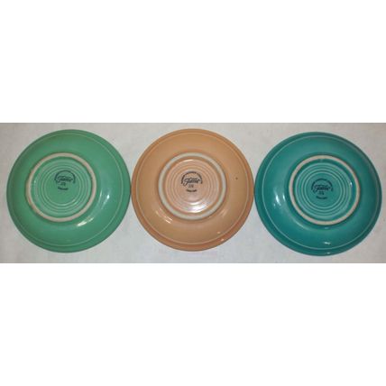 4 Modern Fiesta Fiestaware Yellow Orange Tea Cup Mug 7 Saucer Plate Fiesta Ring