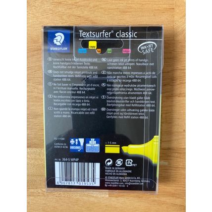 Staedtler textsurfer classic pack of 3 + 1 free