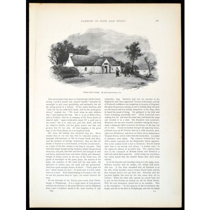 TIBBIE SHIEL’S COTTAGE, ST MARY’S LOCH 1893 John MacWhirter PRINT