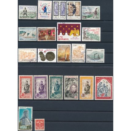 175 Stamp Mix - Monaco - NM H & F H - Commemorative & Definitive