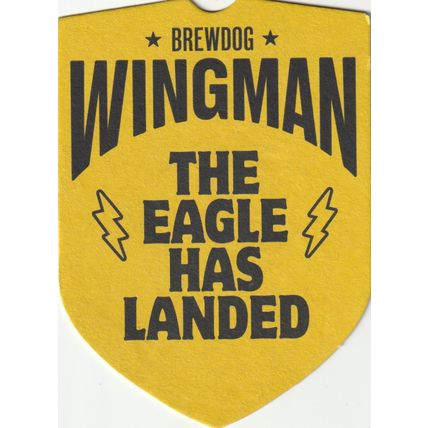 BEER MAT - BREWDOG - WINGMAN SESSION IPA - (Cat No 129) - (2023)