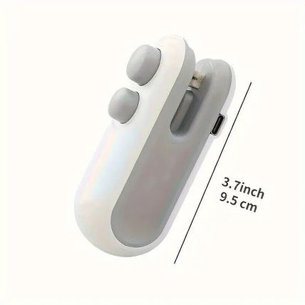 Mini Bag Sealer, Usb Rechargeable Chip Bag Sealer Heat Seal, Portable Handheld ↑