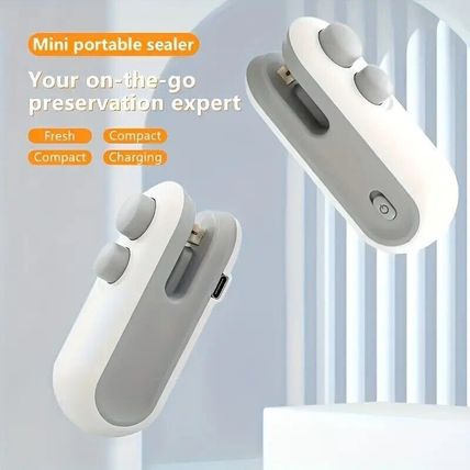 Mini Bag Sealer, Usb Rechargeable Chip Bag Sealer Heat Seal, Portable Handheld ↑