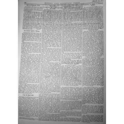 Mining and Scientific Press, March 25, 1876. Glacial Epoch; Aluminum Uses; etc