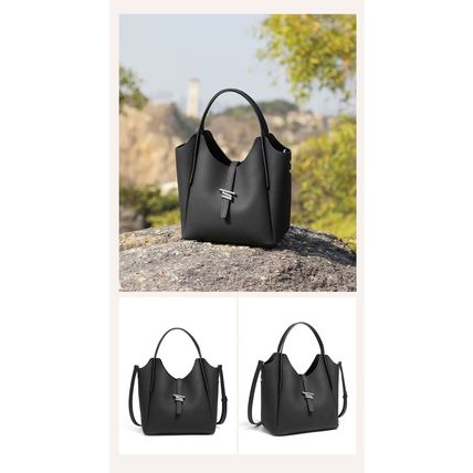 Genuine Leather Women Purses and Handbags Shoulder Tote Bags Black