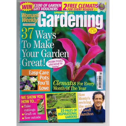 Woman's Weekly Gardening Magazine Spring March 2011 Living Series