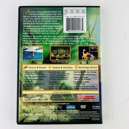 Walt Disney Bambi (Two-Disc Platinum Special Edition) DVD