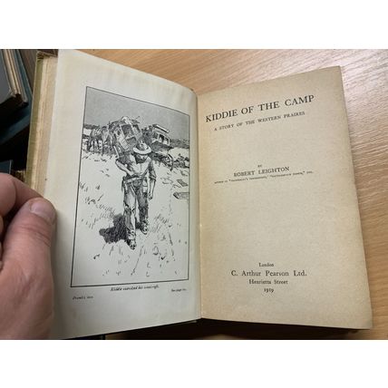 1919 ROBERT LEIGHTON "KIDDIE OF THE CAMP" PRAIRIE WESTERN FICTION BOOK (P4)