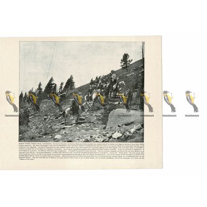 Windy Point, Pike's Peak, Colorado, USA, Book Illustration (Print), 1899