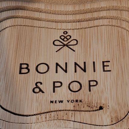 BONNIE & POP WOOD BOWL Wooden Collapsible Apple shaped Veggie Fruit Basket