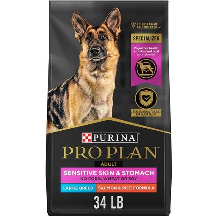 Purina Pro Plan Sensitive Skin and Stomach Dog Food Large Breed Salmon and Rice