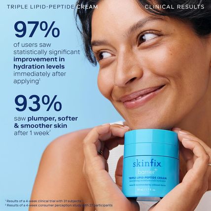 Skinfix Barrier+ Triple Lipid-Peptide Cream: Enriched with Lipids, Peptides, Hya