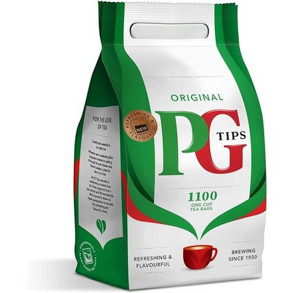 PG Tips One Cup Pyramid Tea Bags (Pack of 1, Total 1100 Tea Bags)
