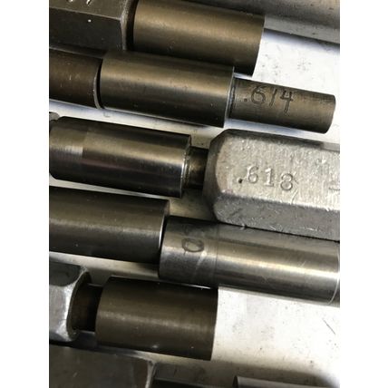 LOT THE PIPE MACHINERY GO NO GO PLUG GAGE .614,.616,.607,.608,.605,.600,.620,E