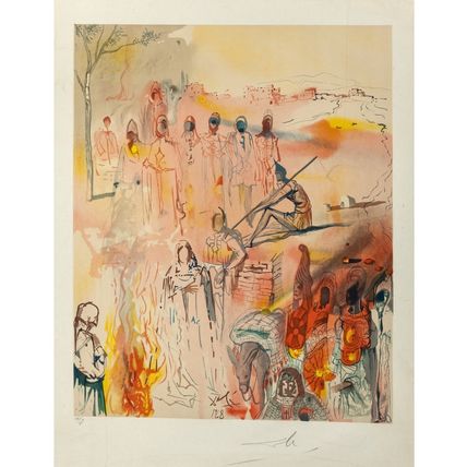 Salvador Dalí Three Plays by the Marquis de Sade 1969 Picture 24 Poster Canvas M