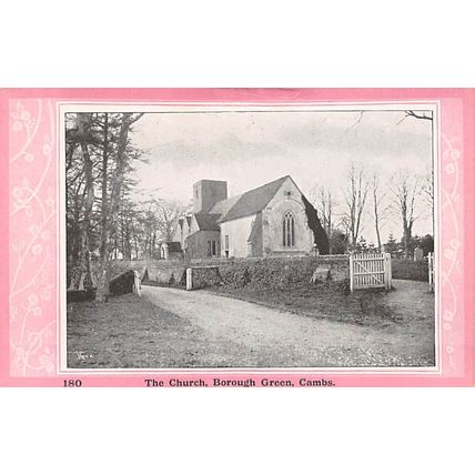 The Church, Borough Green, Cambs. : Pawsey printed postcard 180
