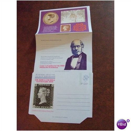 1979 12p Sir Rowland Hill GB Aerogramme Air Mail Letter