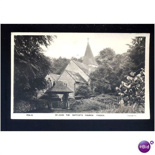 Sussex FINDON Church Postcard by Frith (FDN.15)