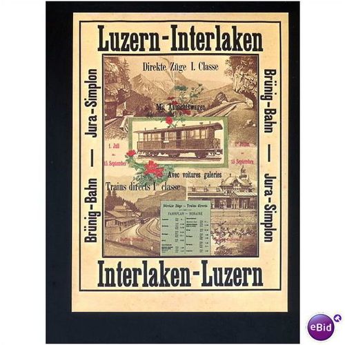 Advertising 1132 LUZERN-INTERLAKEN Postcard by Photoglob