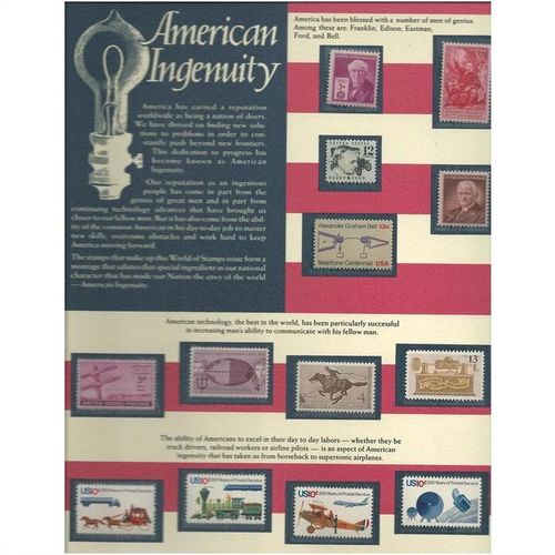 WORLD OF STAMPS sets : AMERICAN INGENUITY