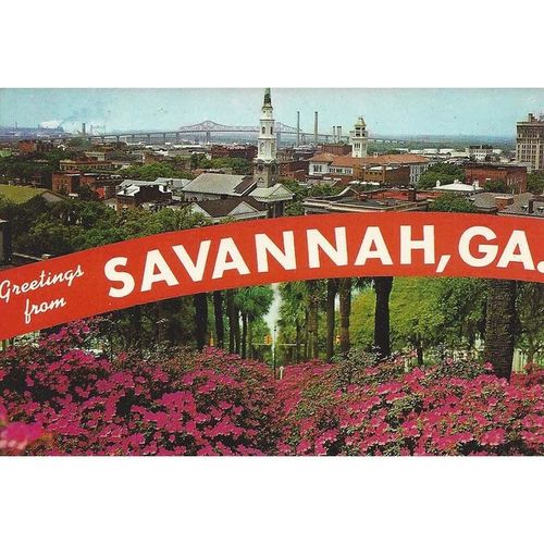 1980's "Greetings from Savannah, Georgia"