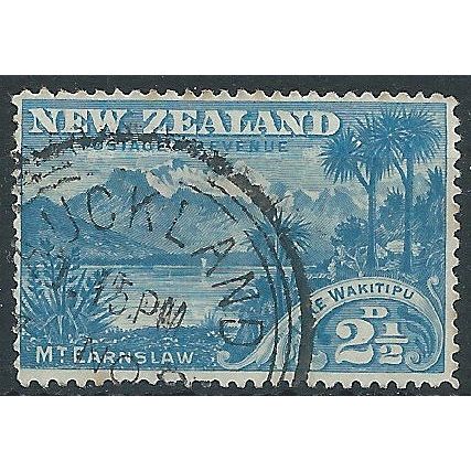 New Zealand 1898 SG249 2 1/2d Sky-Blue "WAKITIPU" Fine Used....