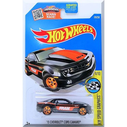 Hot Wheels - '13 Chevrolet COPO Camaro: '16 HW Speed Graphics #179/250 *Black*