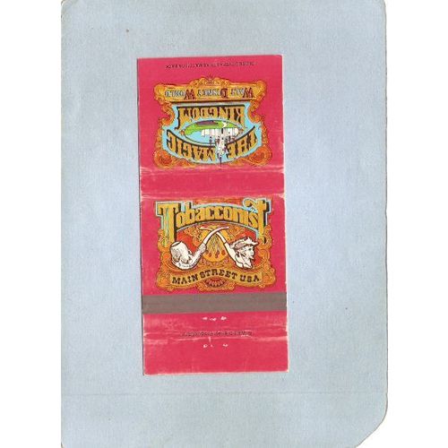 FL Orlando Amusement Park Matchcover Walt Disney World Tobacconist Main St~202