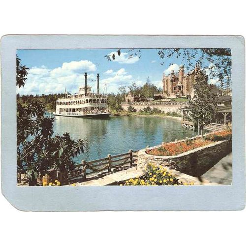 FL Orlando Amusement Park Postcard Walt Disney World Cruising The Rivers O~295